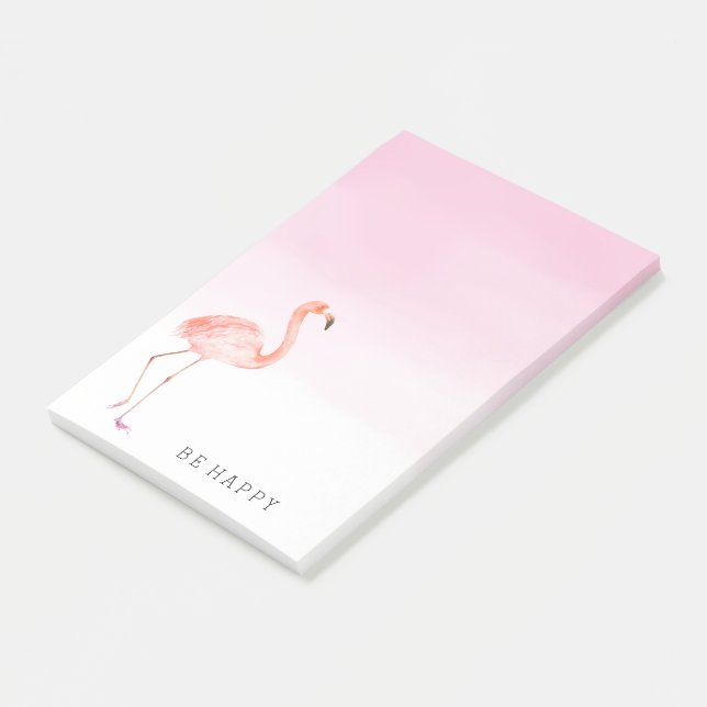 Post-it® Flamants roses roses personnalisés (Incliné)