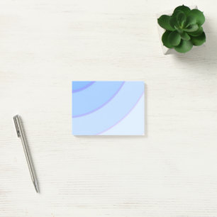Post-it® Flèches circulaires bleues ombre