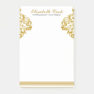 Post-it® Flèches et bandes de Parties scintillant d'or