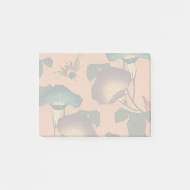 Post-it® Fleur d'abeille rose classique Hokusai Art (Devant)