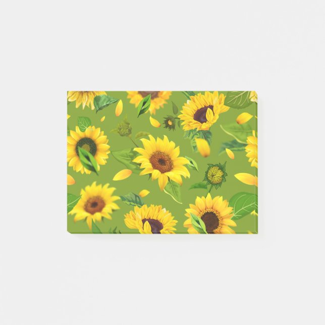 Post-it® Fleur de couleur 4 (Devant)