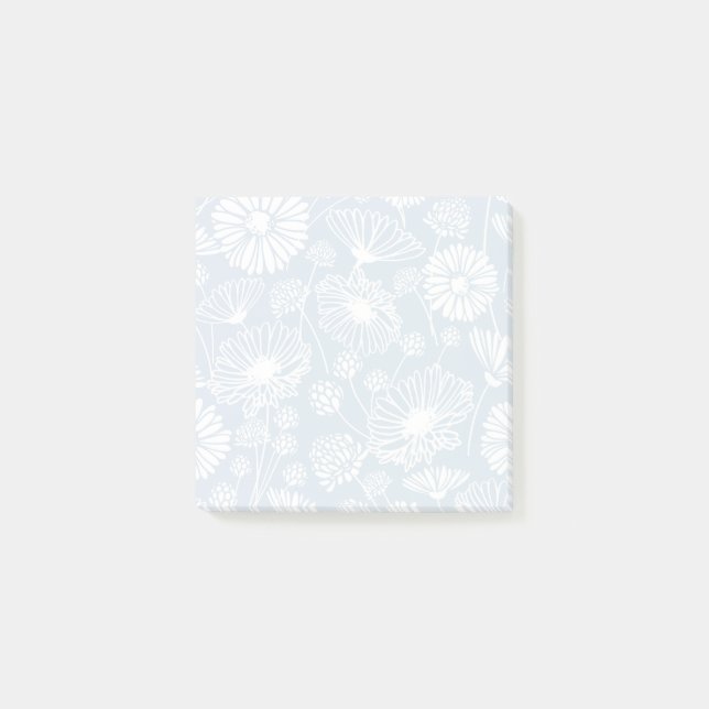 Post-it® Fleur douce (blanc | Bleu) (Devant)