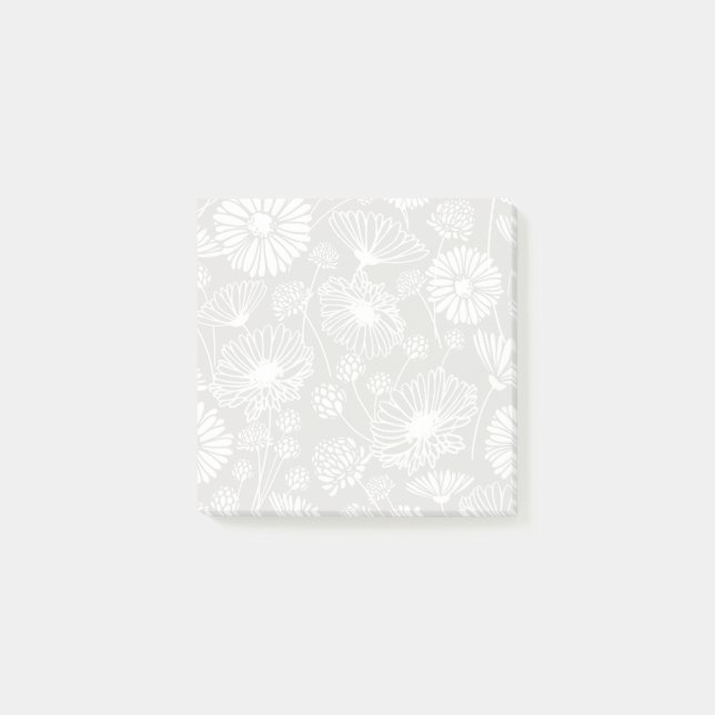 Post-it® Fleur douce (blanc | Gray) (Devant)