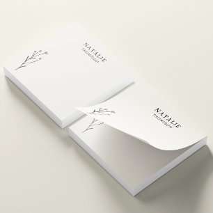 Post-it® Fleur Noir Rustique Chic Boho tendance Personnalis