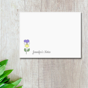 Post-it® Fleur pastel botanique sauvage de Pansy