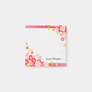 Post-it® Fleur Rouge Et Rose Vive