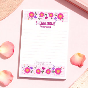 Post-it® Fleuriste à bordure de fleurs roses