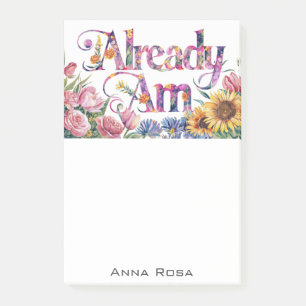 Post-it® *~* Fleurs 3 DÉJÀ AM AP85 Manifestation