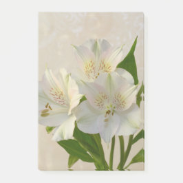 Post-it® Fleurs d'Alstomeria Blanche