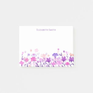 Post-it® Fleurs d'aquarelle Pastel