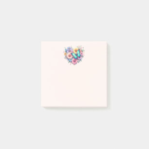 Post-it® Fleurs de marguerite avec un beau papillon
