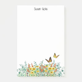 Post-it® Fleurs de printemps personnalisées et joyeuses Pap