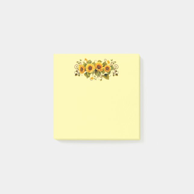 Post-it® Fleurs de soleil post-it-notes (Devant)