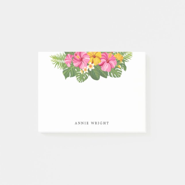 Post-it® Fleurs d'Hibiscus rose tropical (Devant)