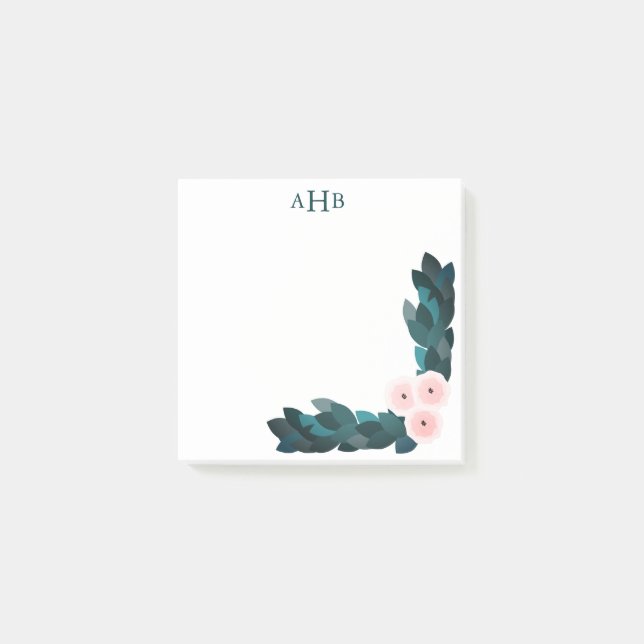 Post-it® Fleurs et Feuilles roses Ranunculus (Devant)