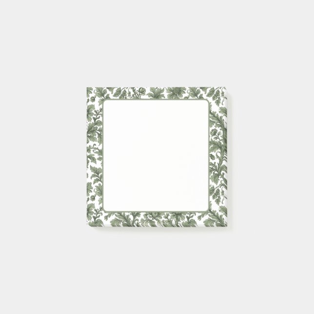 Post-it® fleurs et feuilles vertes (Devant)