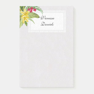 Post-it® Fleurs Exotiques Rouges Et Jaunes