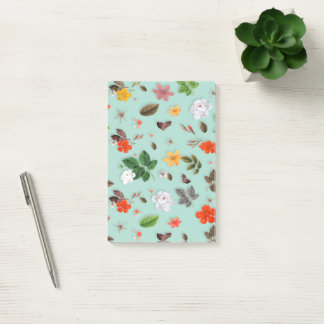Post-it® Fleurs jaunes et roses blanches 22