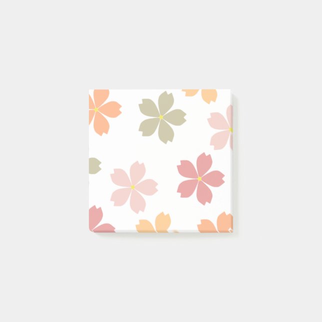 Post-it® Fleurs multicolores (Devant)