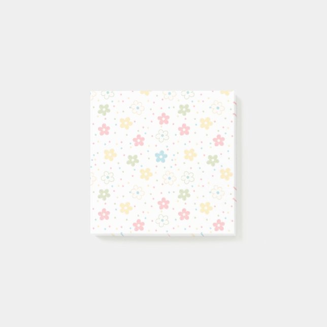 Post-it® Fleurs pastel éparpillées (Devant)