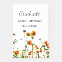 Fleurs sauvages jaune orange graduatie rustique mo