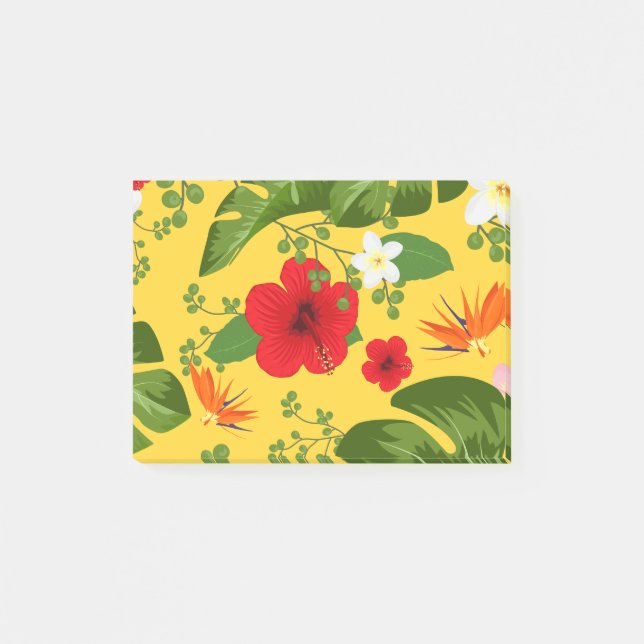 Post-it® Fleurs tropicales Arrière - plan 10 (Devant)