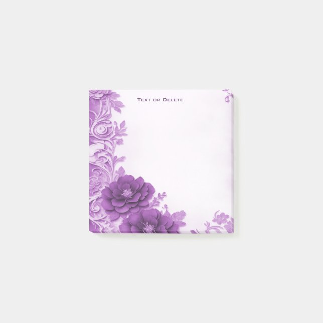 Post-it® Fleurs violettes fleurissent Publier des notes (Devant)