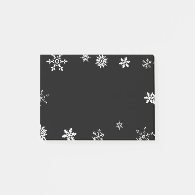 Post-it® Flocon de neige noir (Devant)