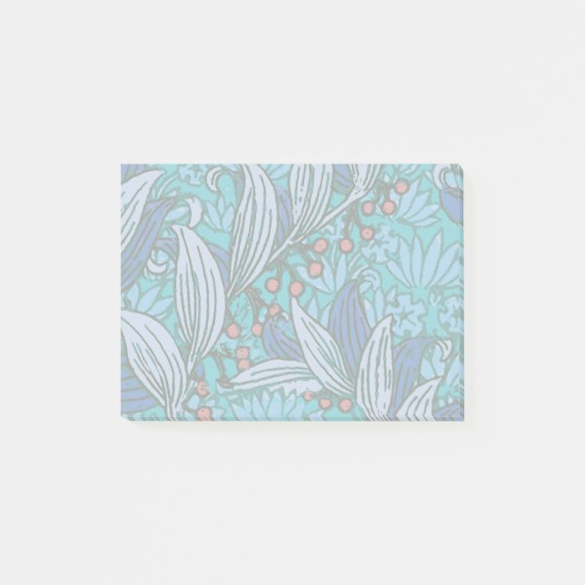 Post-it® Floral bleu ancien Boho moderne (Devant)