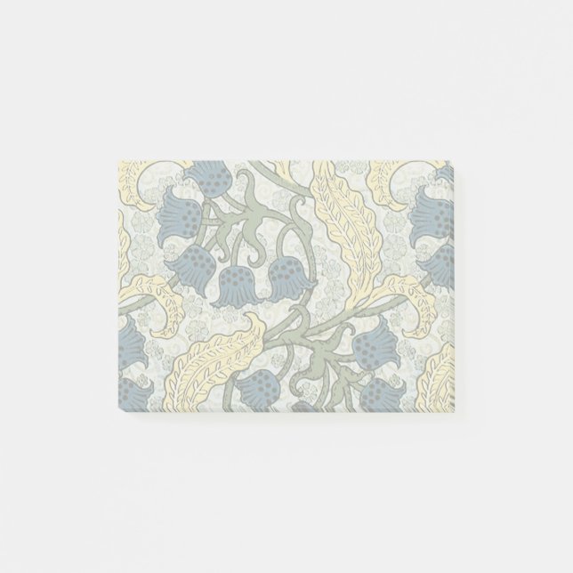 Post-it® Floral Blue Flowers Lily Valley Répétition (Devant)