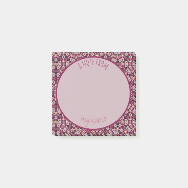 Post-it® Floral Bourgogne (Devant)