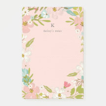 Floral joyeux sur le rose