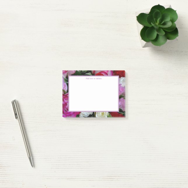Post-it® Floral rose féminin (Bureau)