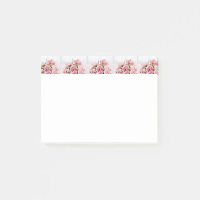 Post-it® Flower Loses rose Roses Romantique Post il note (Devant)