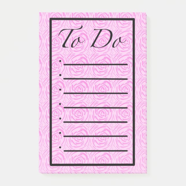 Post-it® Flowers To Do List Post it Notes (Devant)
