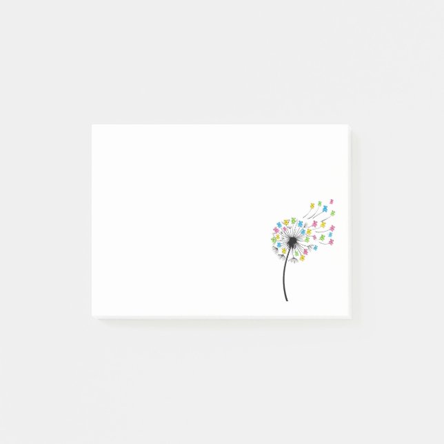 Post-it® Flying cute bears dandelion flow (Devant)