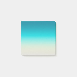 Post-it® Fond Abstrait Dégradé Bleu Aqua Ombre Douce
