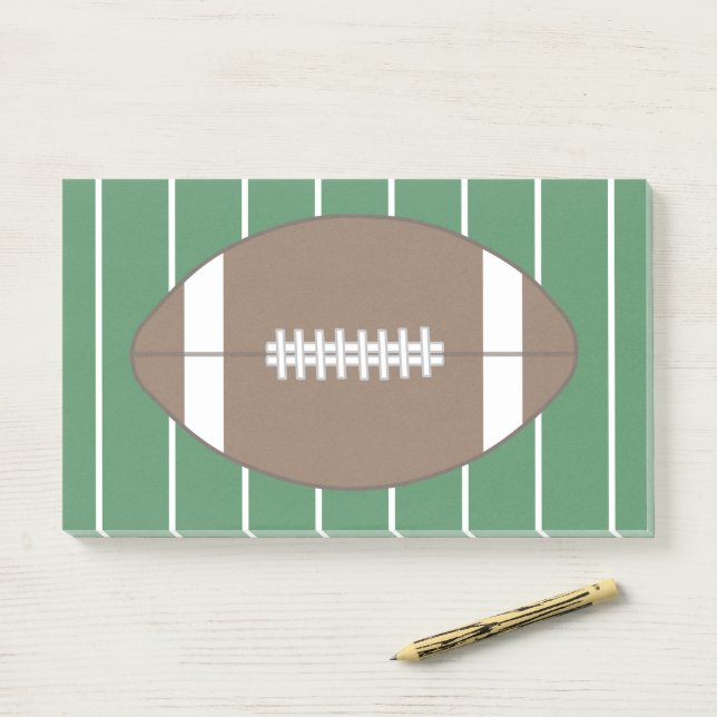 Post-it® Football Sports Post Il Notes Bloc-notes Cadeau (Sur un bureau)