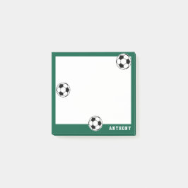 Post-it® Football Vert Personnalisé Enfants Retour à l'écol