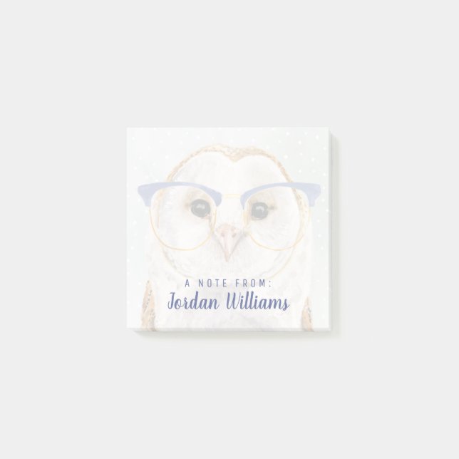 Post-it® Forester à quatre roues | Wise Owl (Devant)