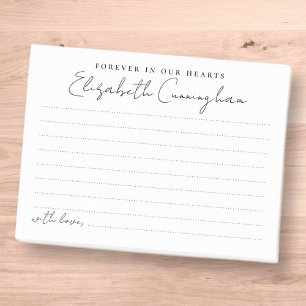Post-it® Forever In Our Hearts Funeral Partagez un souvenir