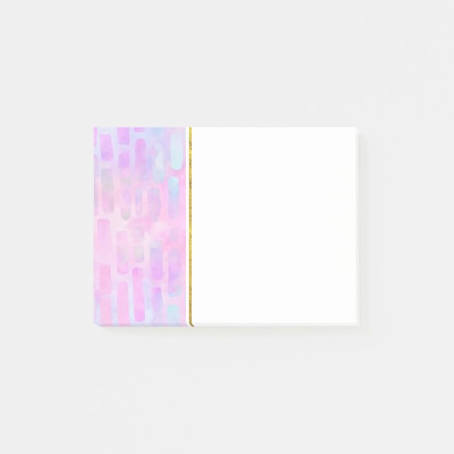Post-it® Formes rectangulaires bleues sur Arrière - plan ro (Devant)