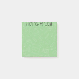 Post-it® Fournitures scolaires à main personnalisée Motif P