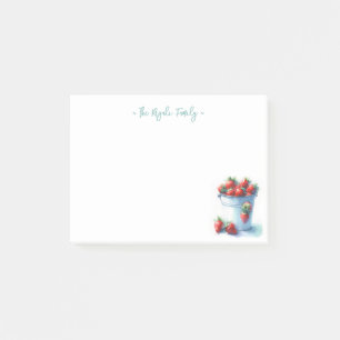 Post-it® Fraises aquarelle personnalisée