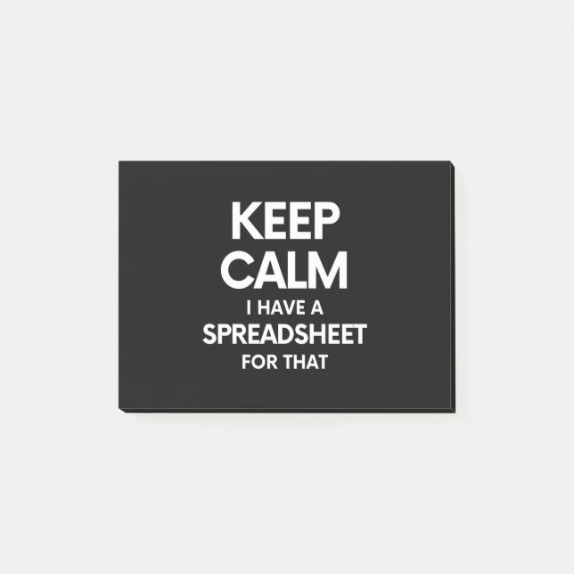 Post-it® Freak in the Sheets - Tableaux Microsoft Excel (Devant)