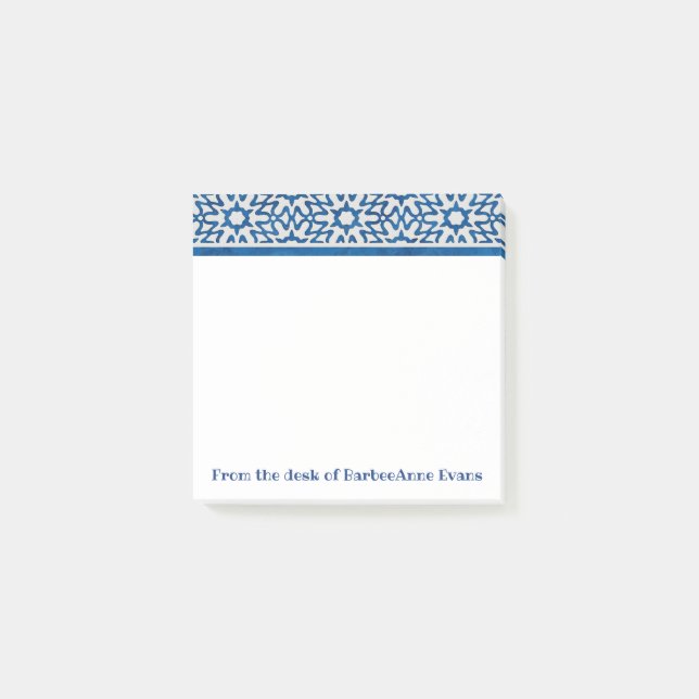 Post-it® Frontière de bleu de Delft (Devant)