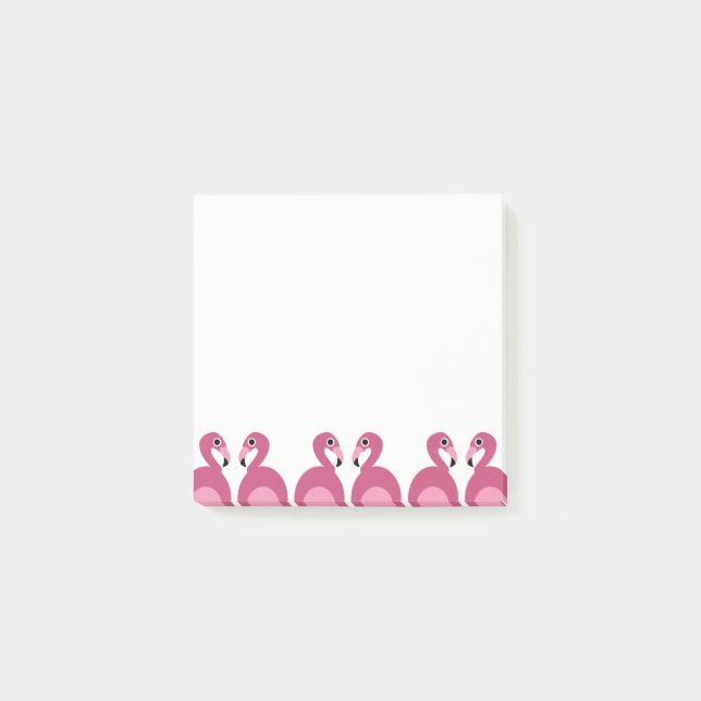 Post-it® Frontière rose de Flamants roses - notes de (Devant)