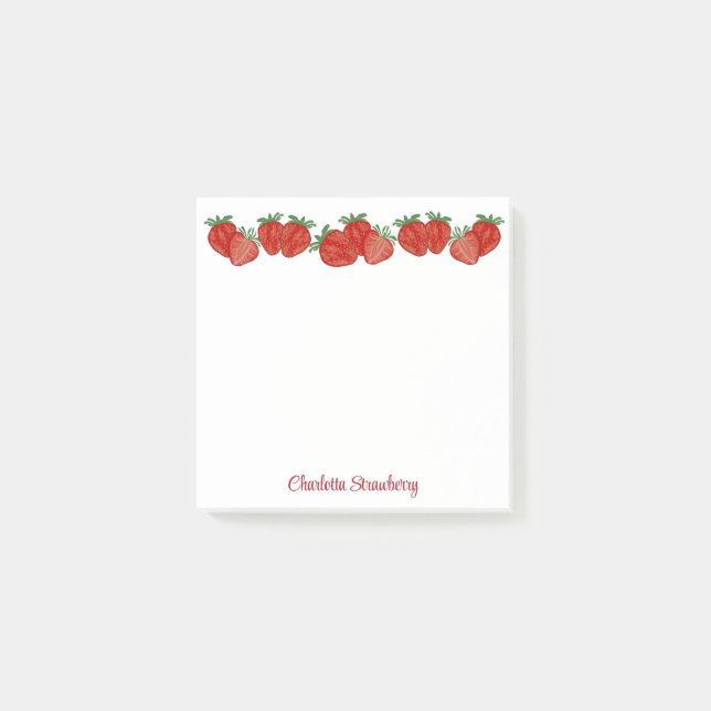 Post-it® Fruit fraise Berry Sweet Fruit Heart Office (Devant)