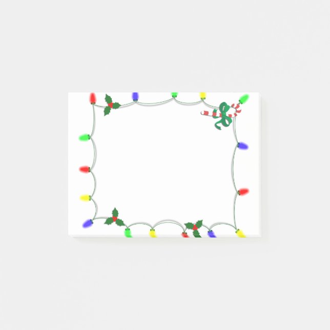 Post-it® Fun Christmas Light boarder (Devant)