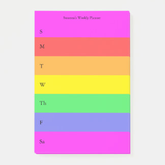 Post-it® Fun Rainbow Custom Planner couleur